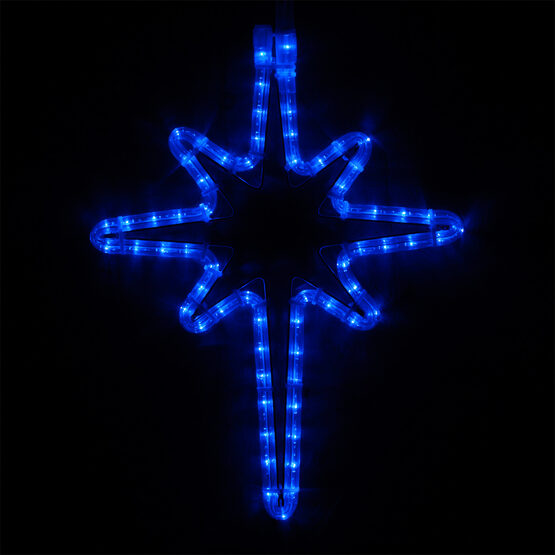 18" LED Bethlehem Star, Blue Lights 