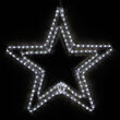 24" LED Double 5 Point Star, Cool White Lights 
