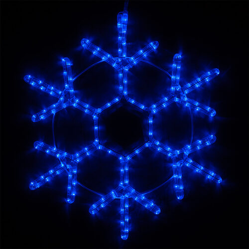 20" LED 18 Point Snowflake, Blue Lights 