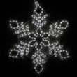24" LED Diamond Branch Snowflake, Cool White Lights 