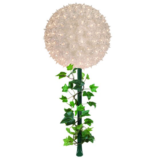 7.5" Light Sphere Stake, Clear