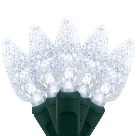 24' Strawberry LED String Lights, Cool White, Green Wire