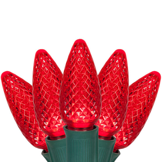 C9 Commercial LED String Lights, Red - Yard Envy