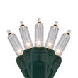 37' T5 Mini LED Craft Lights, Warm White, Light Green Wire