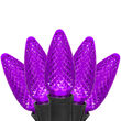 C9 Commercial LED String Lights, Purple, 25'