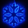 16" LED 18 Point Snowflake with Blue Acrylic Center, Blue Lights 