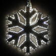 16" LED 18 Point Snowflake with Clear Acrylic Center, Cool White Lights 