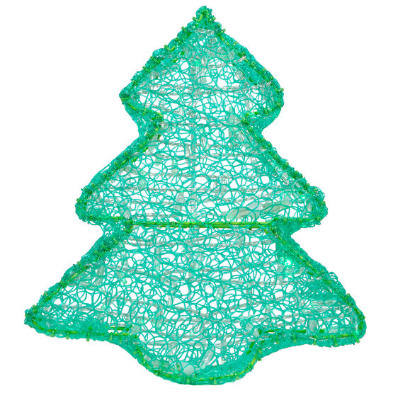 20" LED LED Dimensional Christmas Tree, Green Lights 