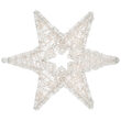 24" LED LED Dimensional Six Point Star, Warm White Lights 