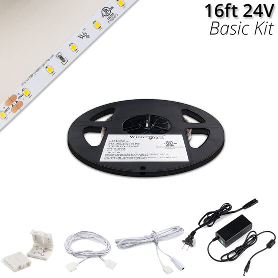 Basic 24V LED Tape Light Kit, Pure White