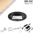 Basic 24V High Output LED Tape Light Kit, Champagne Warm White