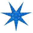 24" Blue Aurora Superstar TM 7 Point Star Lantern, Fold-Flat, LED Lights, Outdoor Rated