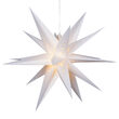 17" White Aurora Superstar TM Moravian Star Lantern, Fold-Flat, LED Lights, Outdoor Rated