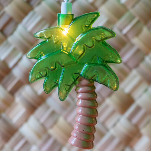 Palm Tree String Lights, 10 Clear Lights Yard Envy