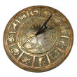 Old World Zodiac Brass Garden Sundial