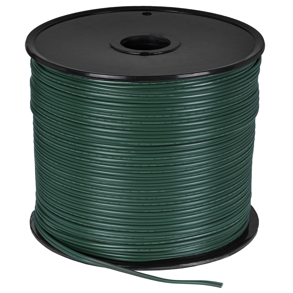 Green Outdoor Electrical Zip Cord Wire - Yard Envy