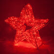 24" LED LED Five Point Dimensional Star, Red Lights 