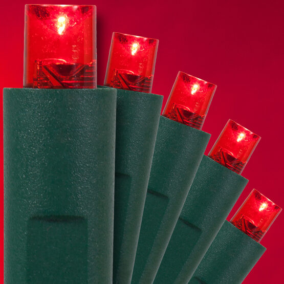 Red LED Christmas Lights, 50 ct, 5MM Mini