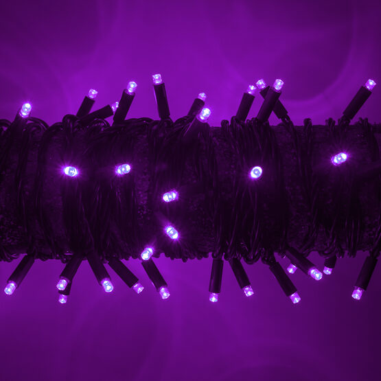Purple Halloween String Lights, 50 ct, LED Mini