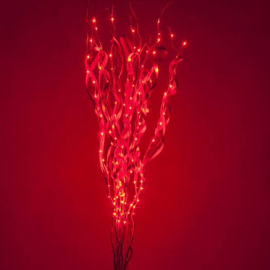 63" Red Curly LED Lighted Branches, Red Lights, 1 pc
