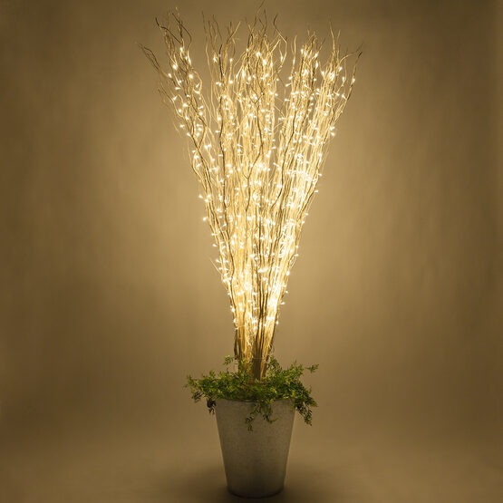 72" White LED Lighted Branches, Warm White Lights, 1 pc