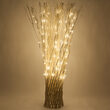 60" White Free Standing Willow LED Lighted Branches, Warm White Lights, 1 pc