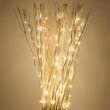 60" White Free Standing Willow LED Lighted Branches, Warm White Lights, 1 pc