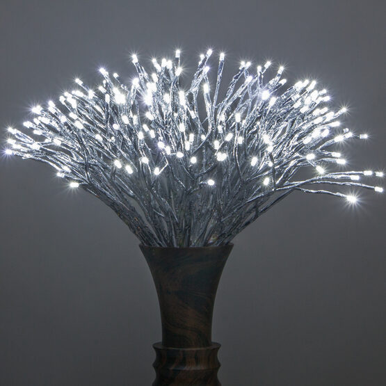 Silver Starburst Led Lighted Branches Cool White Le Lights 1 Silver Starburst Led Lighted Branches Cool White Le Lights 1 Pc