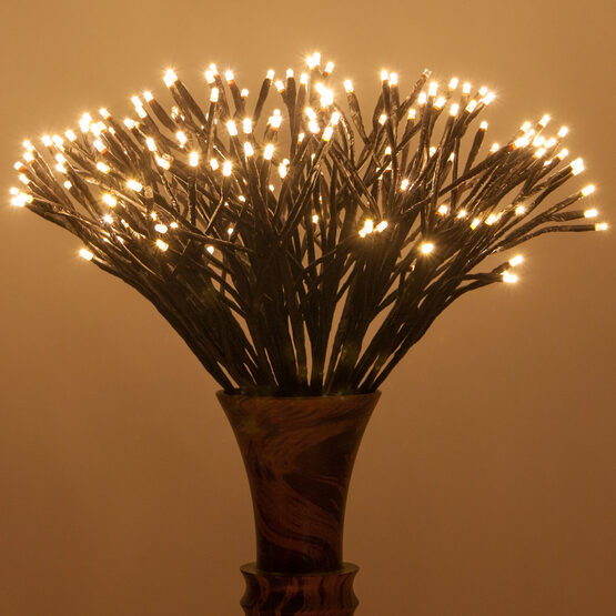 Brown Starburst Led Lighted Branches Warm White Le Lights 1 Pc Yard Envy