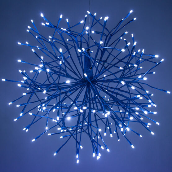 24" Blue Starburst LED Lighted Branches, Blue-Cool White Lights, 1 pc
