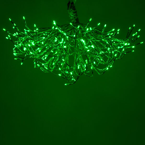 24" Silver Starburst LED Lighted Branches, RGB Lights, 1 pc