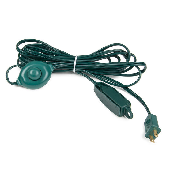 Green Multi Outlet Extension Cord with Foot Switch