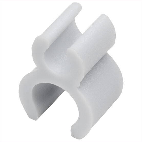 3/16" White Sculpture Clip, Pack of 100