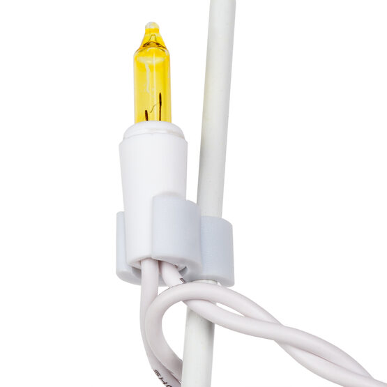 1/4" White Sculpture Clip, Pack of 100