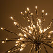 10" Silver Starburst LED Lighted Branches, Warm White Lights, 3 pc