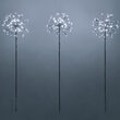 10" Silver Starburst LED Lighted Branches, Cool White Lights, 3 pc