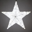 20" White LED Hanging Star Light, Metallic Mesh Covered Frame