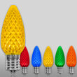 C9 OptiCore<sup>&reg</sup> LED Light Bulbs, Multicolor