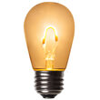 S14 FlexFilament TM Vintage LED Light Bulb, Warm White Transparent Glass