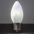 C9 FlexFilament TM Vintage LED Light Bulb, Cool White Satin Glass