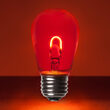 S14 FlexFilament TM Vintage LED Light Bulb, Red Transparent Glass