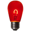 S14 FlexFilament TM Vintage LED Light Bulb, Red Transparent Glass
