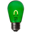 S14 FlexFilament TM Vintage LED Light Bulb, Green Transparent Glass