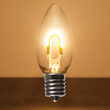 C9 FlexFilament TM Vintage LED Light Bulb, Warm White Transparent Glass