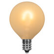 G50 FlexFilament TM Vintage LED Light Bulb, Warm White Satin Glass, E12 Base