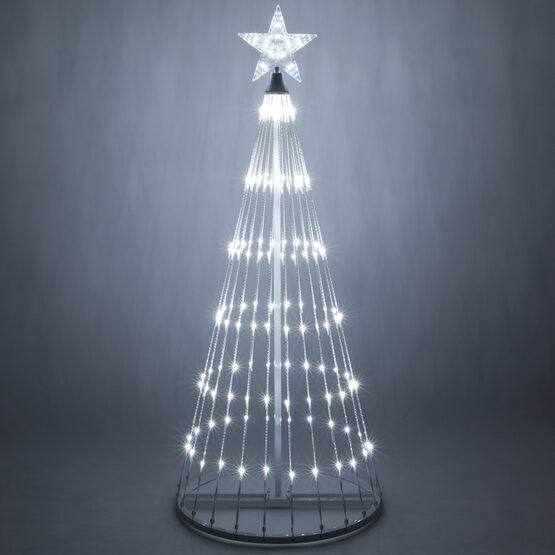 9' White LED Lightshow Tree