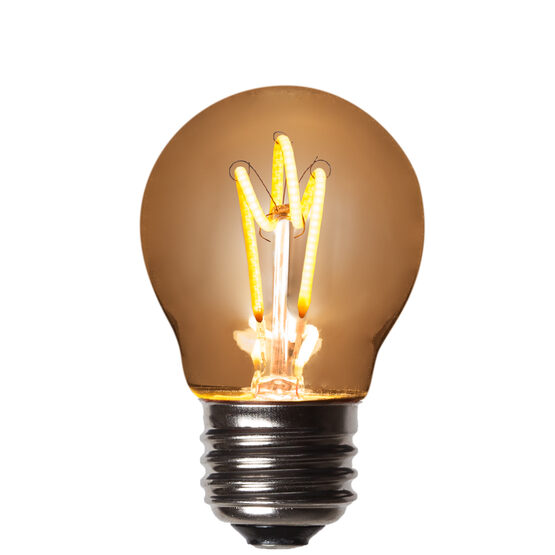 G45 120V Dimmable Globe Light FlexFilament TM LED Edison Light Bulb, Warm White Transparent Glass Medium Base