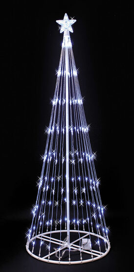 6' White LED Lightshow Tree