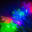 Battery Operated LED Star Lights String Lights, 10 Red, Green, Blue Twinkle Lights