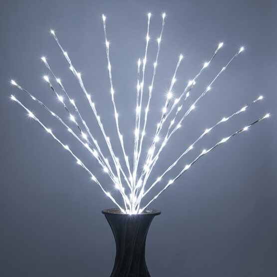 30" White LED Lighted Branches, Cool White Lights, 1 pc